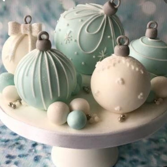 Christmas Ornaments Silicone Molds Make Hot Chocolate Cocoa Bombs, Mini  #1 - Picture 13 of 16